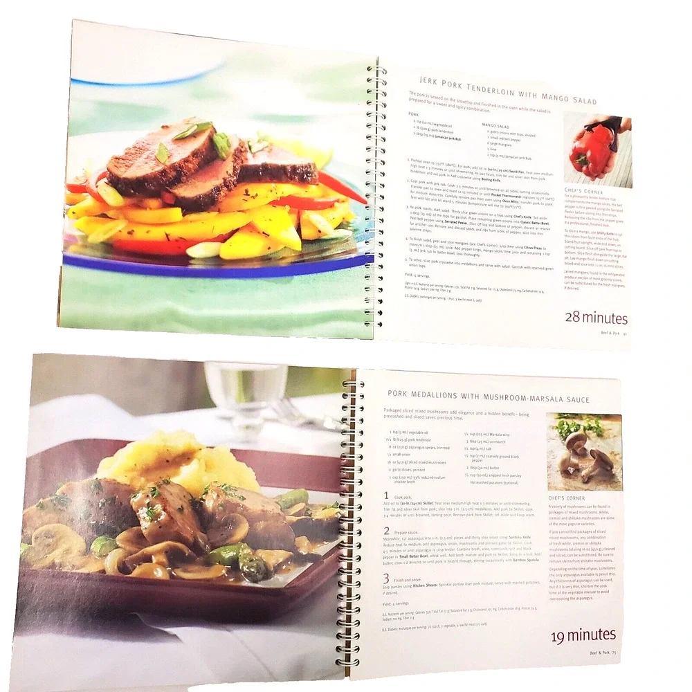 Pampered Chef Cookbook Lot Recipes 29 Mins To Dinner Y2K Cookbooks Cooking Book
